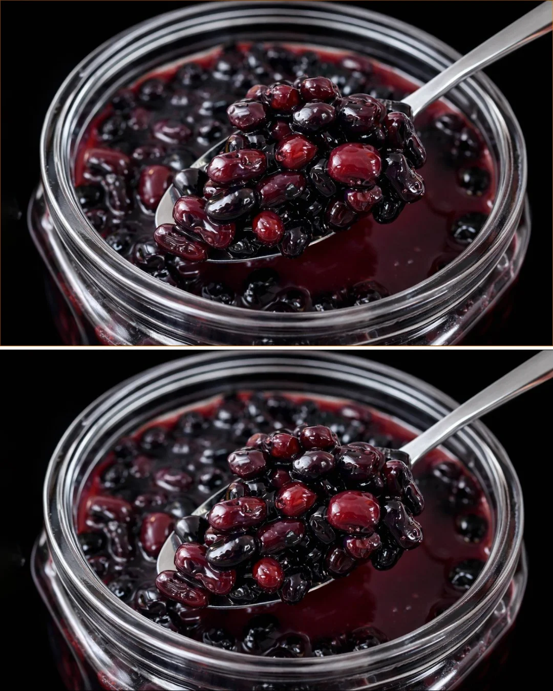 Soaked black beans in vinegar ready for cooking