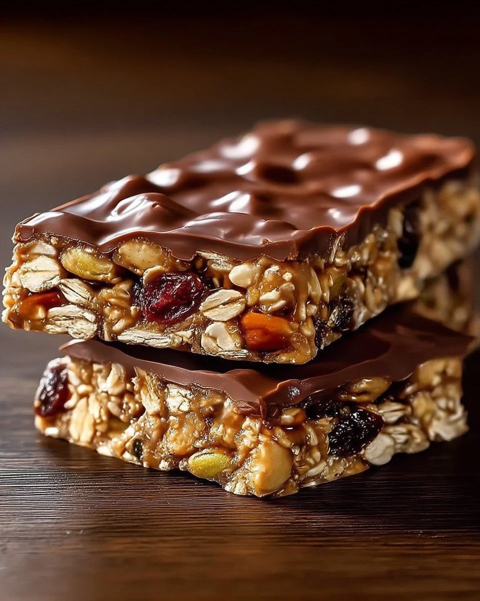 Homemade Super Energy Bar loaded with healthy ingredients for a quick snack.
