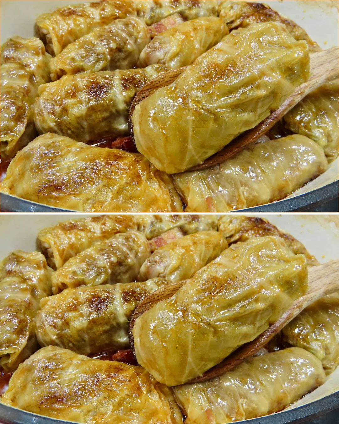 Delicious stuffed cabbage rolls served on a plate with fresh herbs