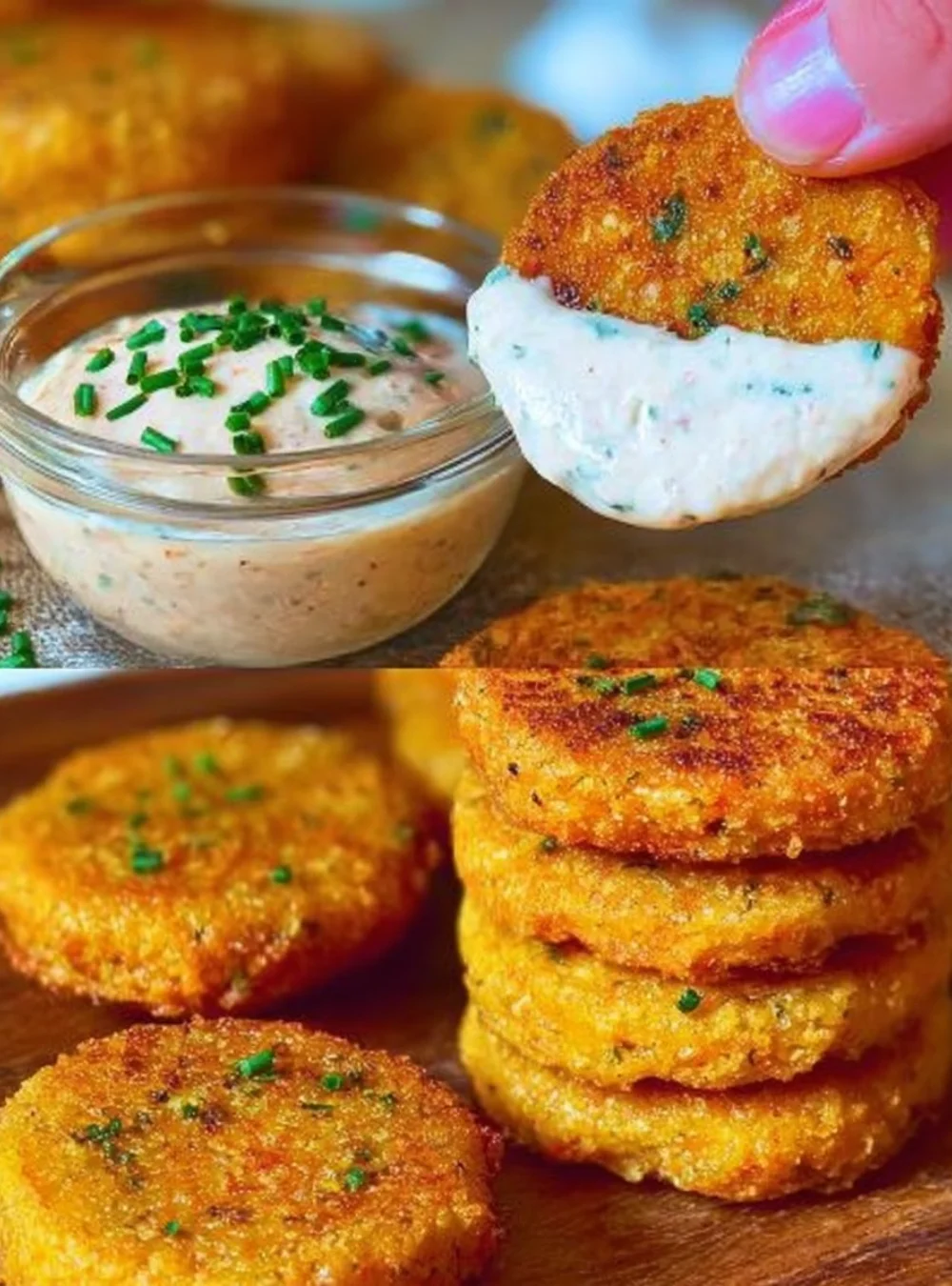 Healthy vegan lentil patties on a plate ready to serve.