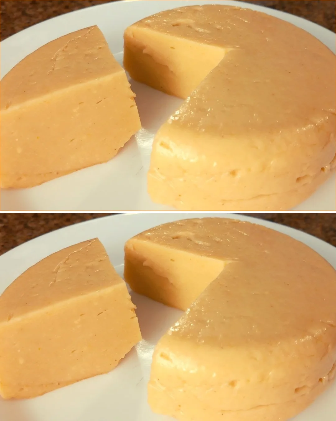Plate of homemade vegan oat cheese with herbs and spices