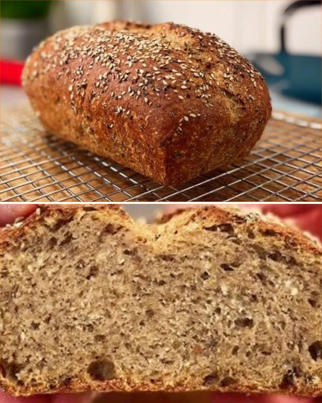Flourless healthy bread recipe made with lentils for a nutritious bite.