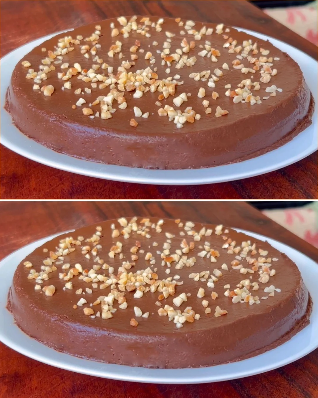 Delicious 2-ingredient chocolate fudge cake served on a plate.
