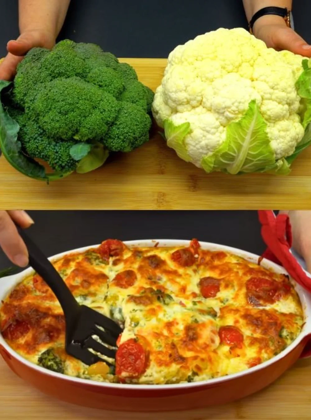 Delicious broccoli and cauliflower dish inspired by a Spanish recipe.