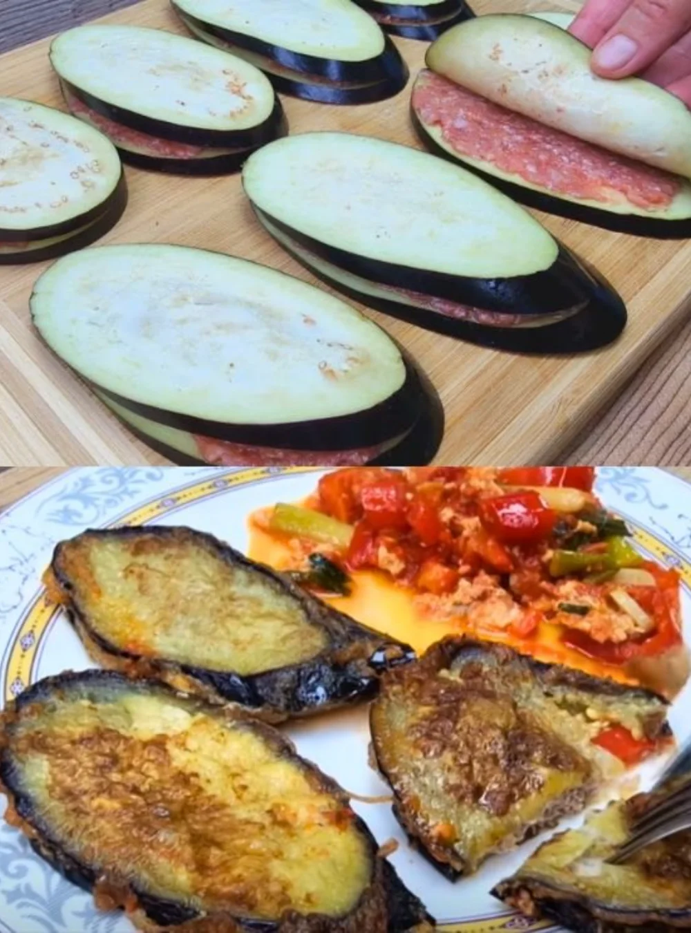 Delicious eggplants prepared for a mouth-watering dinner recipe