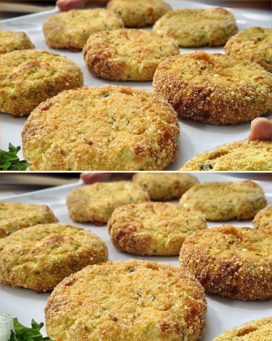 Baked Ricotta with Zucchini Medallions served on a rustic wooden table
