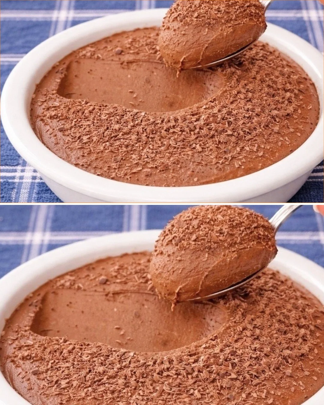 Delicious chocolate avocado mousse served in a bowl with dark chocolate shavings.