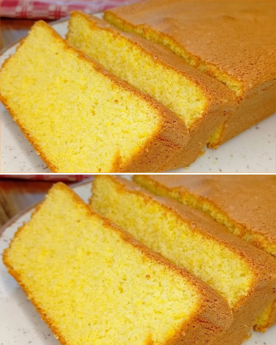 Deliciously baked Cornmeal Cake with a golden crust and moist interior