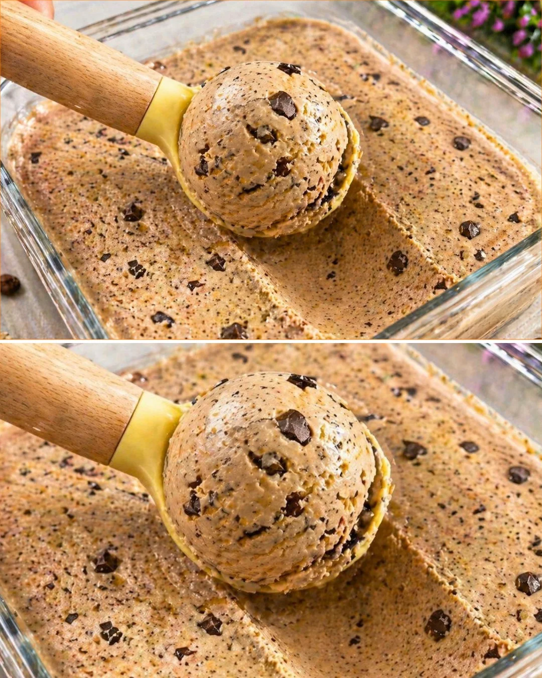 Delicious creamy oat-based ice cream served in a bowl, a healthier dessert choice.