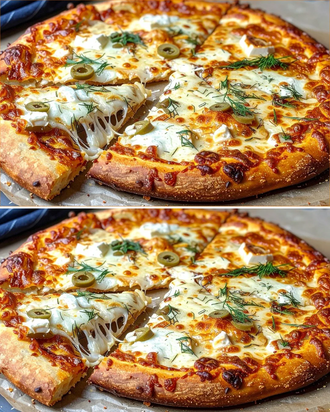 Healthy oatmeal pizza topped with fresh vegetables and cheese