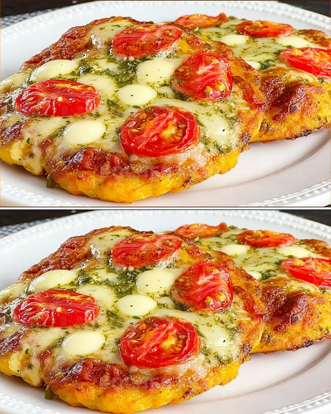 High protein lentil pizza ready in 5 minutes, a healthy and delicious meal.