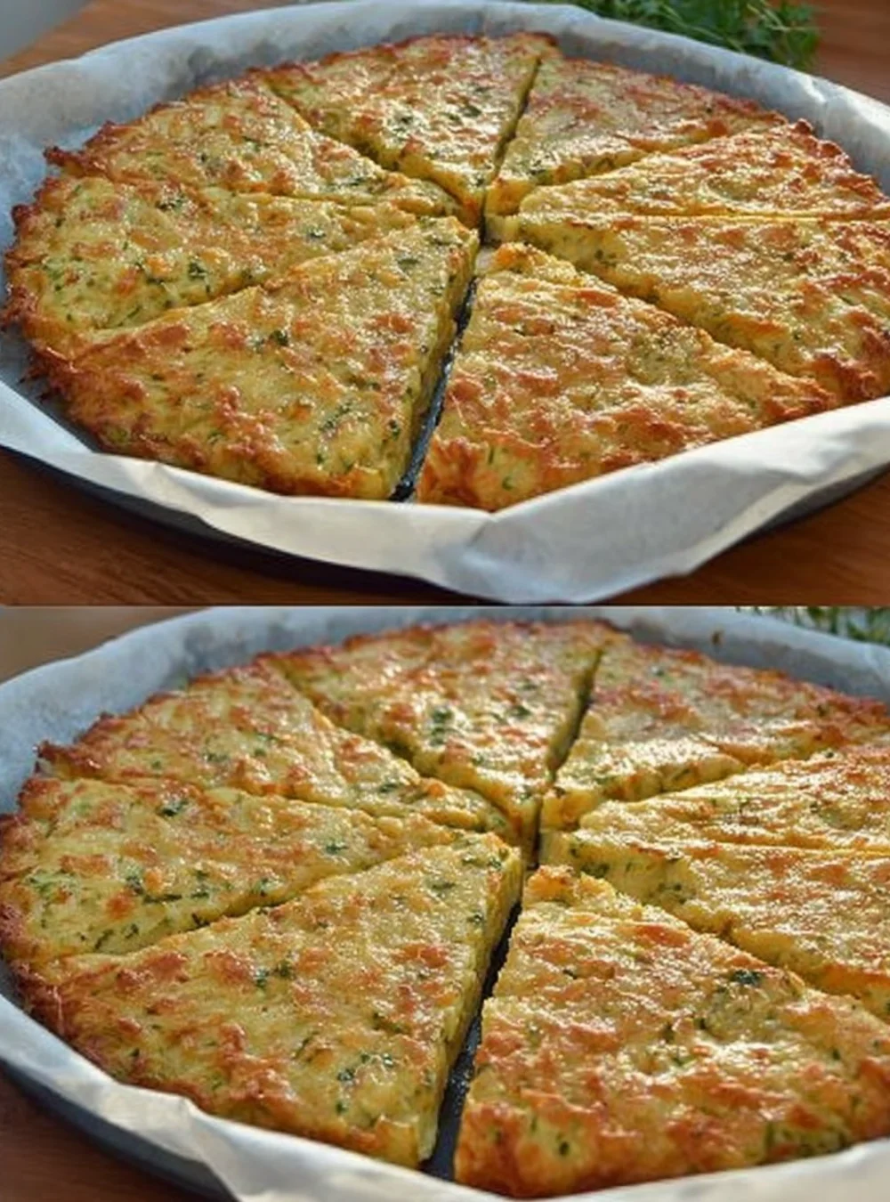 A plate of healthier pizza topped with fresh vegetables and herbs.