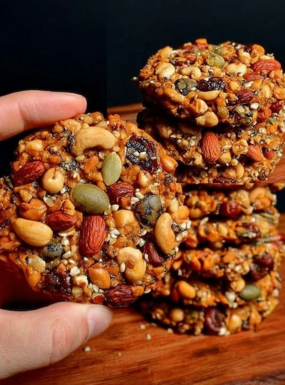 Delicious healthy cookies recipe without flour or sugar for energy