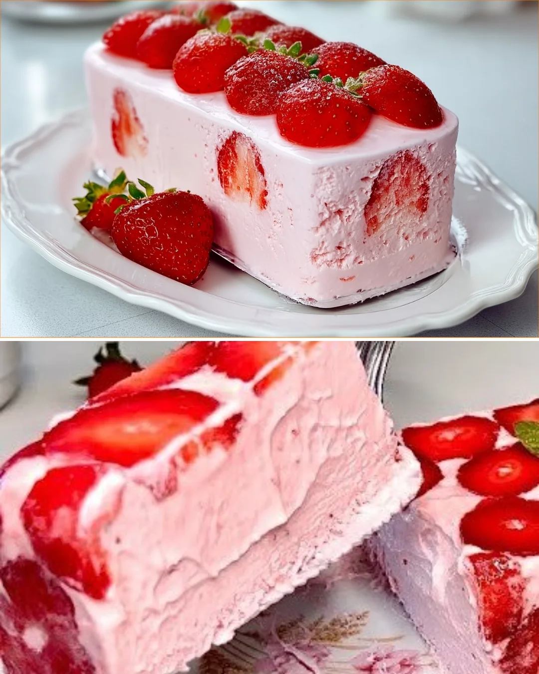 Three ingredient ice cream recipe with fresh ingredients in a bowl