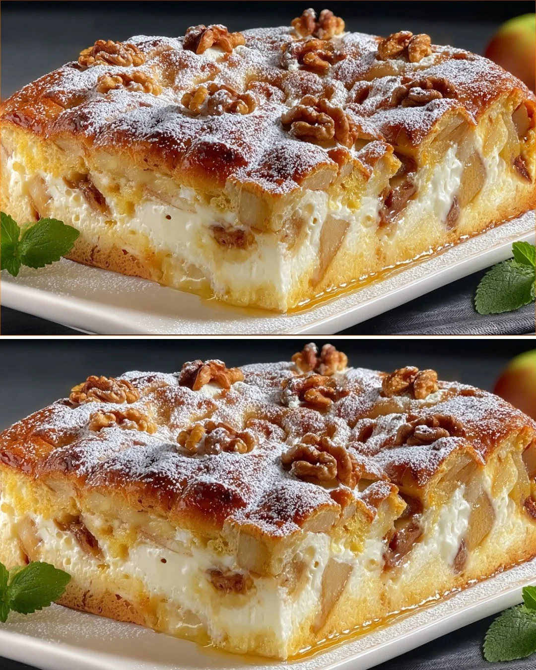 Melt-in-your-mouth apple pie with golden crust and sweet apple filling