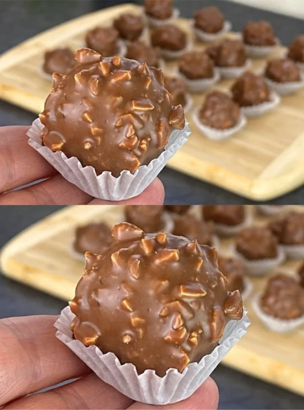 Quick no sugar treat recipe without an oven, melts in your mouth.
