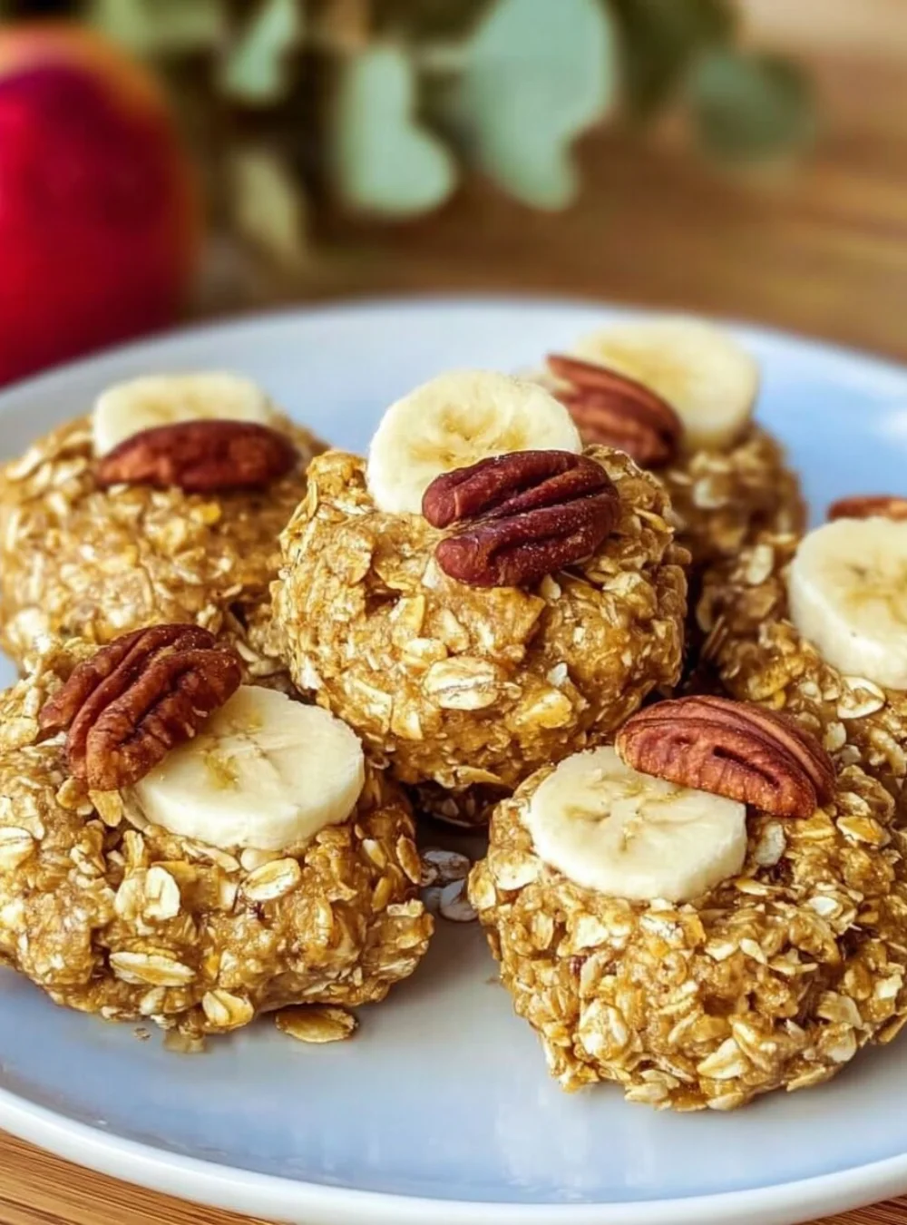Delicious Oat and Banana Bites, a healthy snack option packed with flavor.