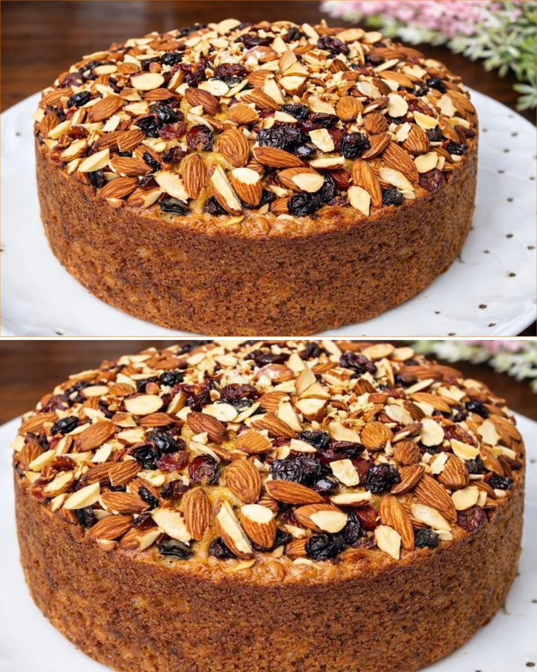 Oatmeal Bake with apples and bananas in a baking dish