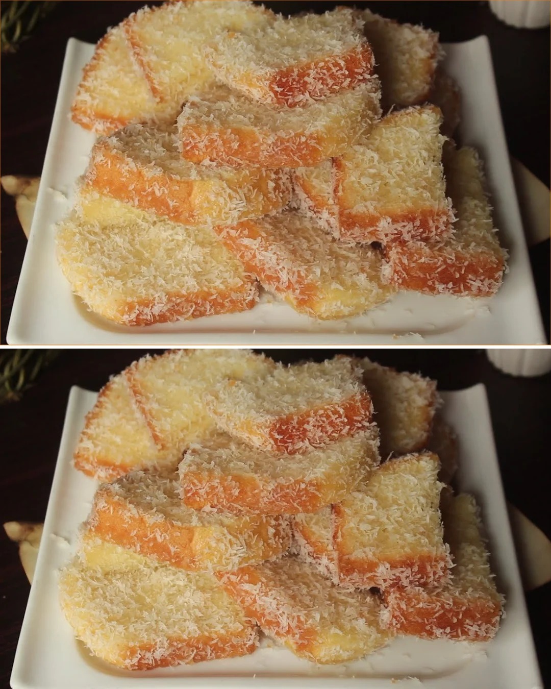 Old bakery coconut cake blended to perfection for a delicious dessert.