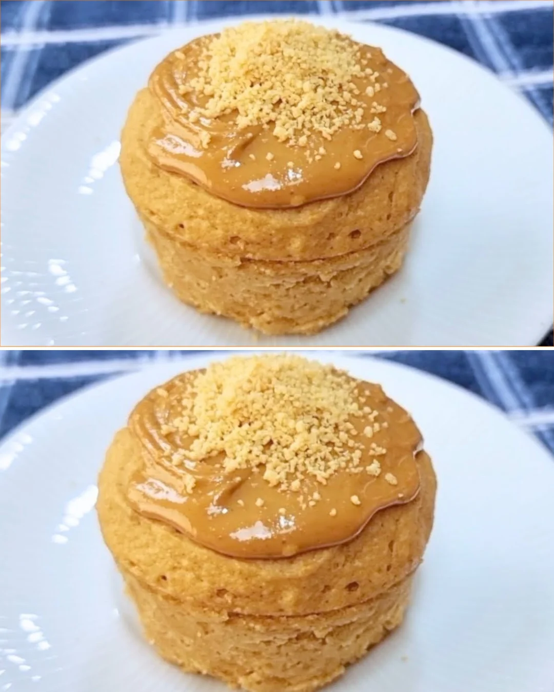 Quick 3-Minute Fluffy Cake made with four simple ingredients