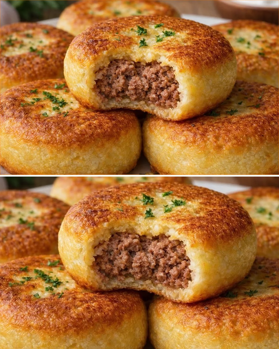 Savory rice and meat patties served on a plate