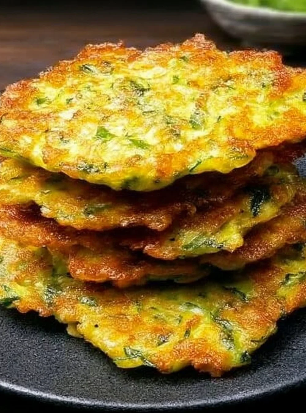 Bowl of oatmeal zucchini mix, a healthy alternative to pizza