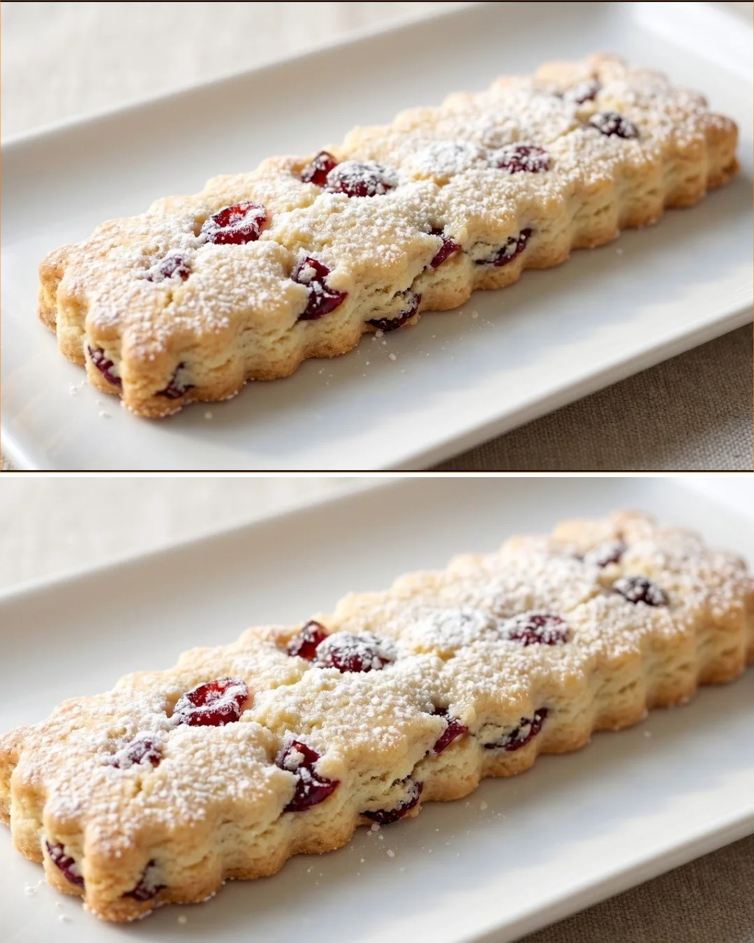 Delicious Swiss cranberry cookies served on a plate, ideal for tea-time.