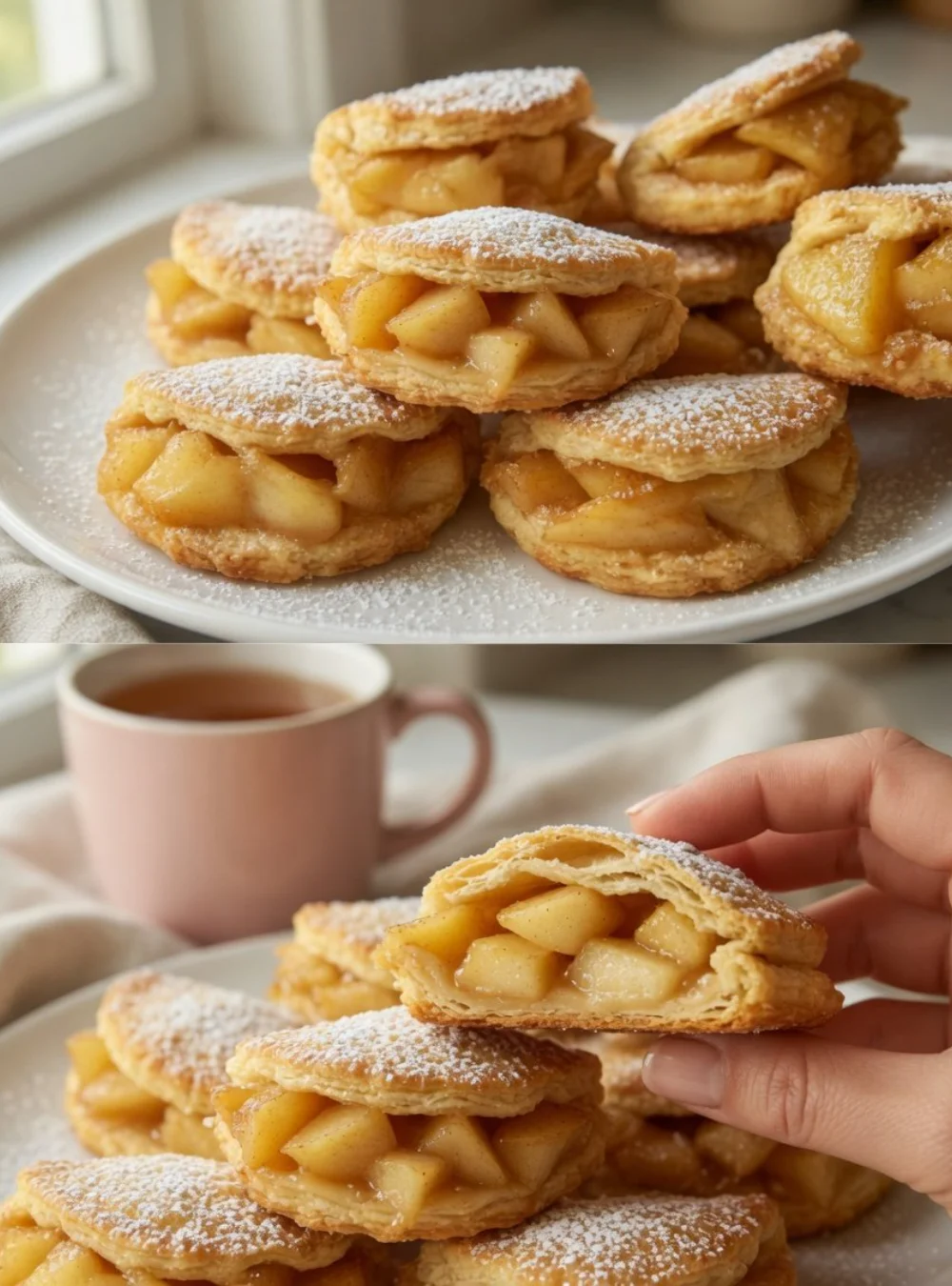 Delicious Apple and Egg Pastries ready to melt in your mouth