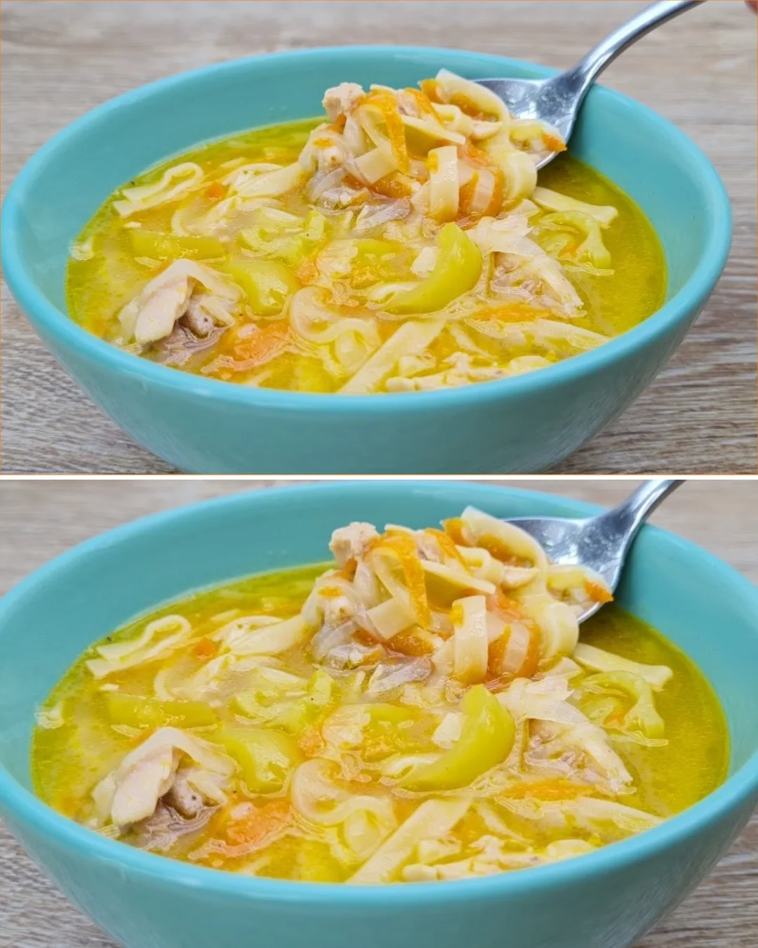 Bowl of cozy Turkish Chicken Soup for cold nights