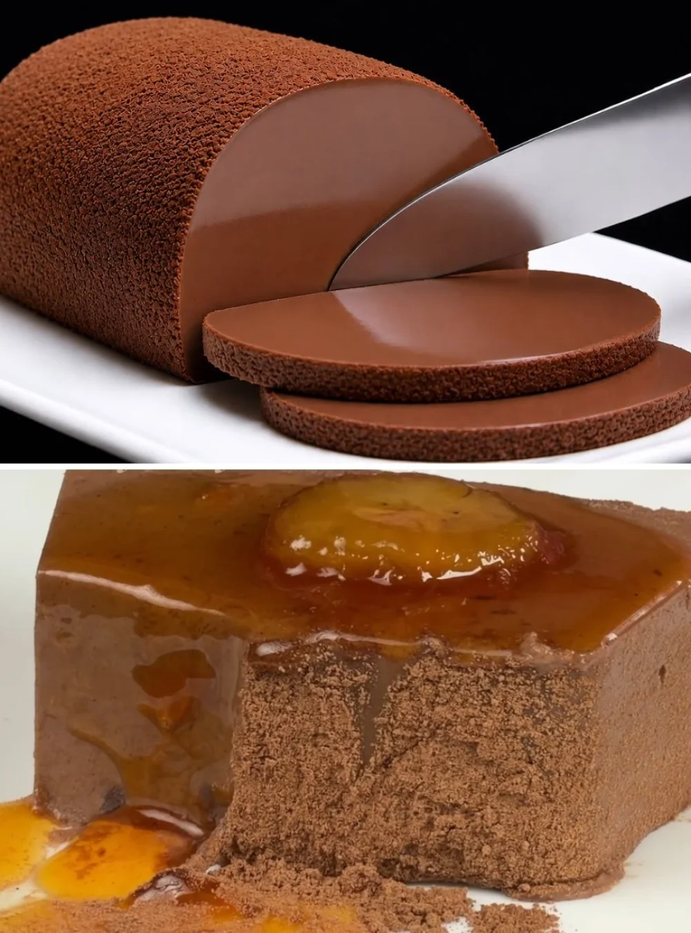 Creamy dessert featuring luscious milk chocolate layers