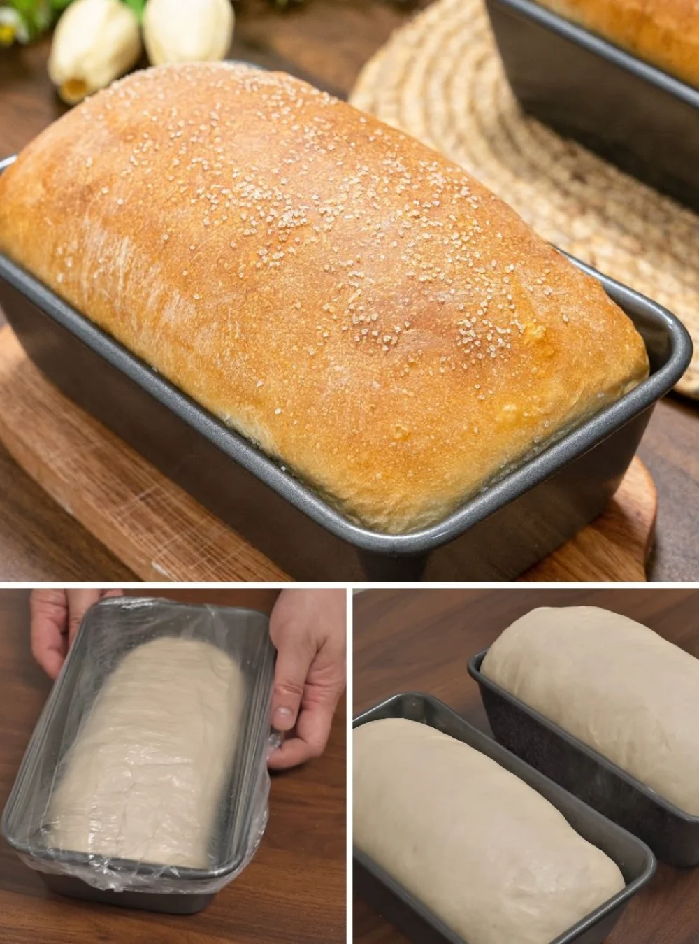 Easiest bread recipe for beginners showcasing freshly baked loaves