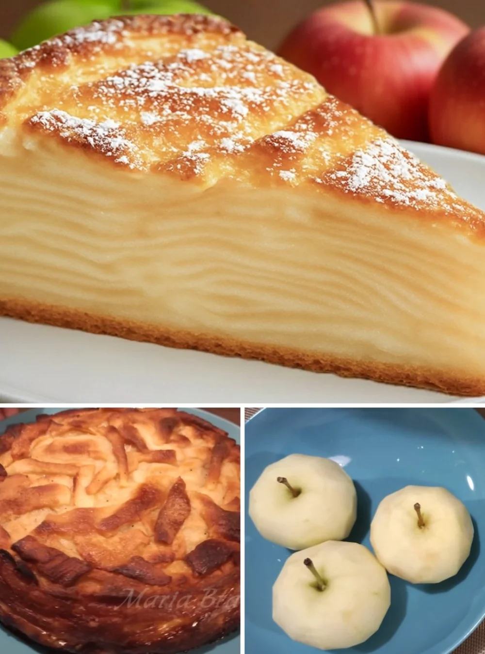 Delicious easy hidden apple cake with fresh apples and spices