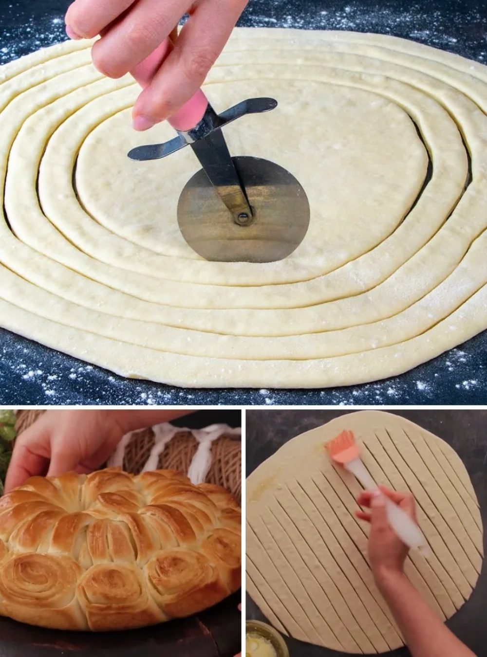 Loaf of fluffy homemade bread made with 4 simple ingredients