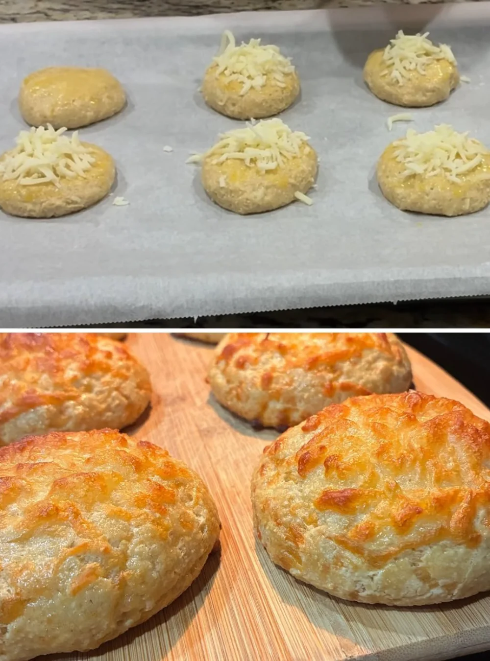 Healthy cheese oat bread fresh out of the oven, sliced and ready to serve.