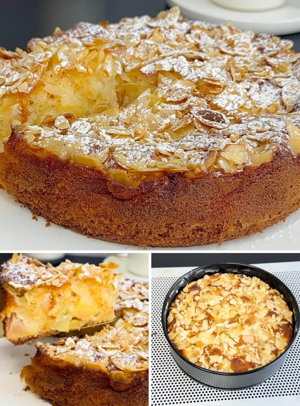 Delicious homemade apple cake with fresh apples and spices, perfect for beginners