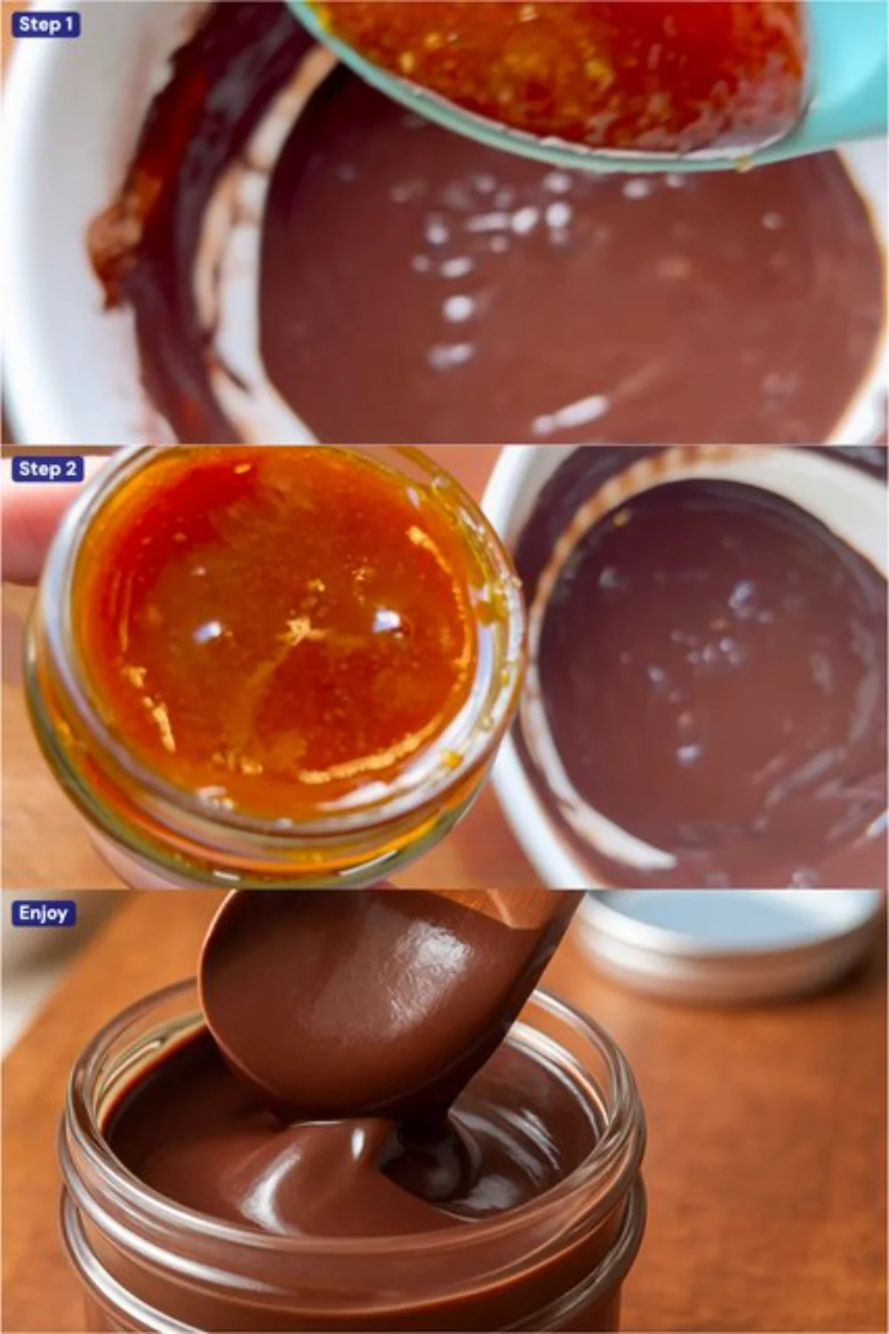 Homemade healthy Nutella spread in a glass jar with nuts and cocoa