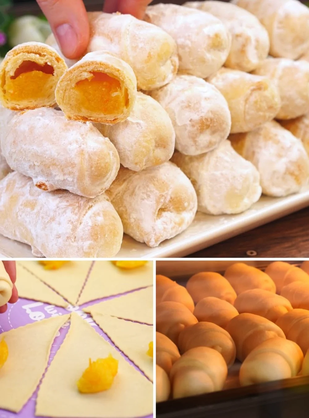 Freshly baked orange cookies on a plate ready to be enjoyed
