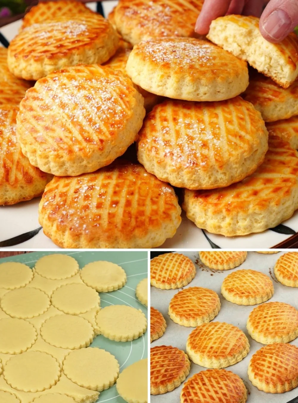 Delicious homemade cookies on a cooling rack ready to be served