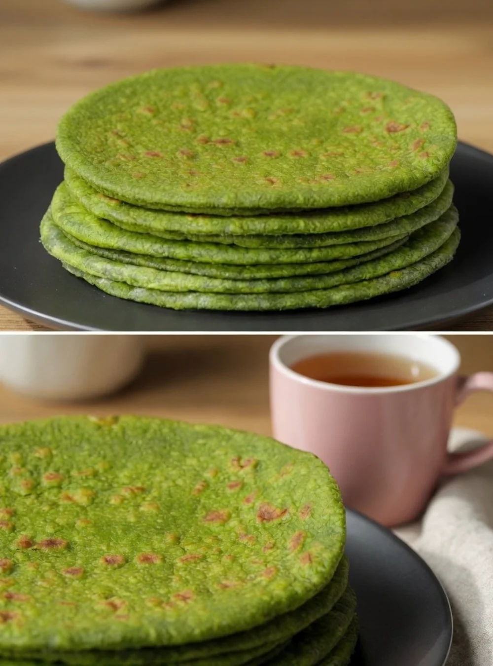 Homemade Spinach Oat Bread without flour or sugar