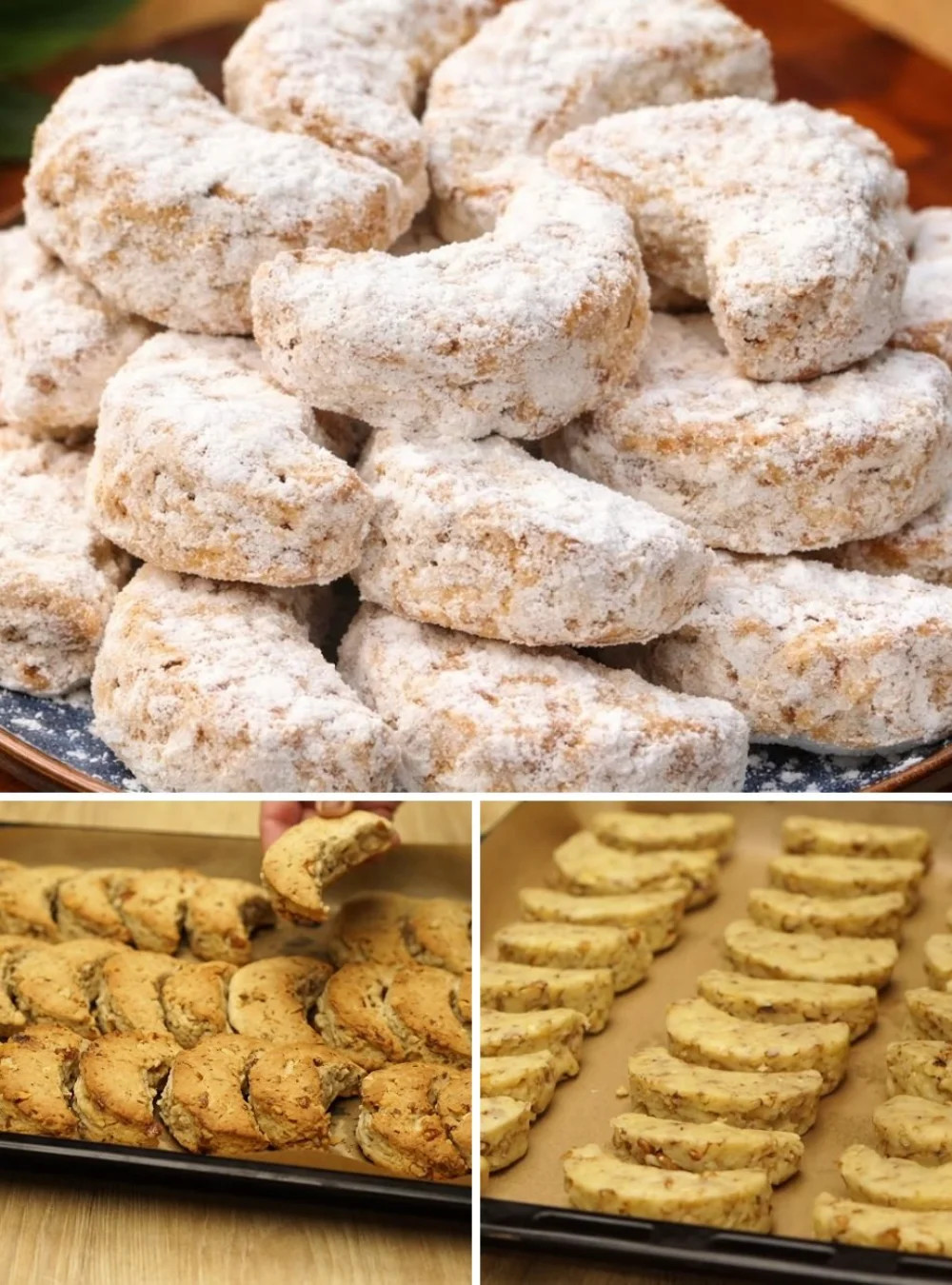 A plate of freshly baked walnut cookies that are easy to make