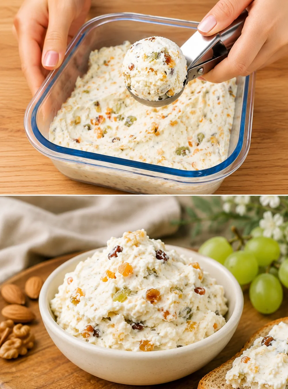 A bowl of authentic Turkish ice cream served with a spoon.