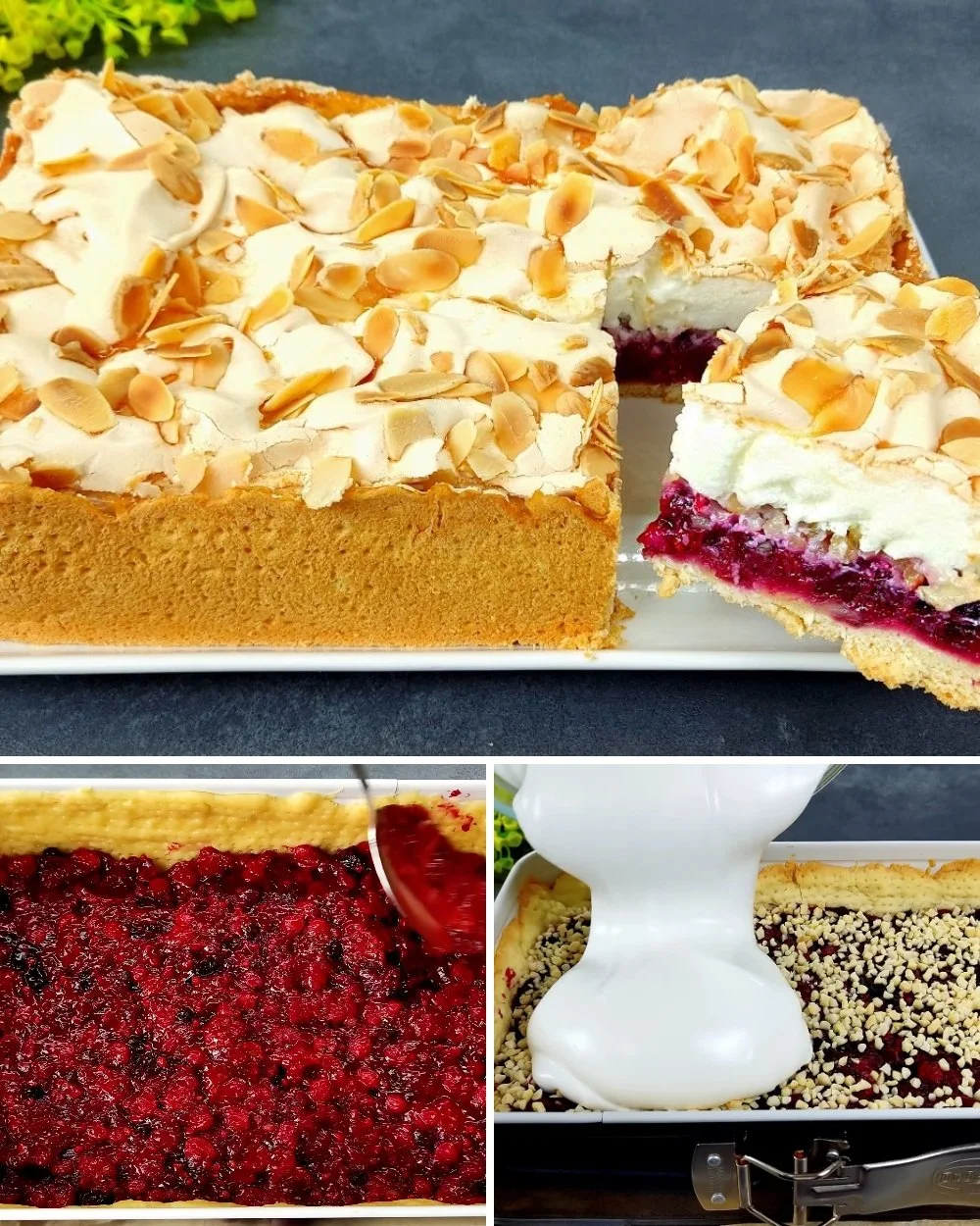 Delicious Berry Bliss Cake topped with fresh berries and creamy frosting