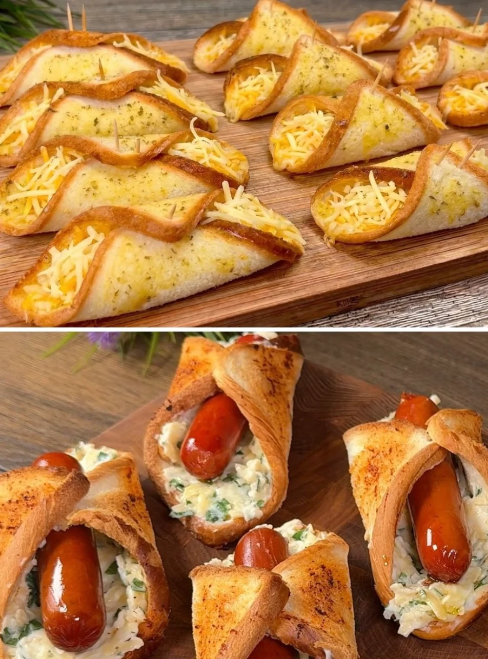 Delicious cheese bread snack with gooey cheese and soft texture