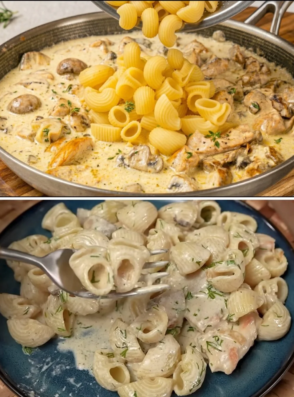 Creamy 15-minute homemade Alfredo sauce in a saucepan