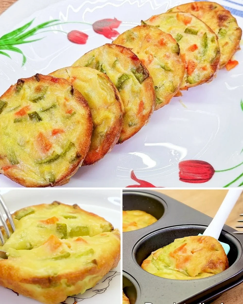 Delicious homemade vegetable cakes recipe with fresh ingredients