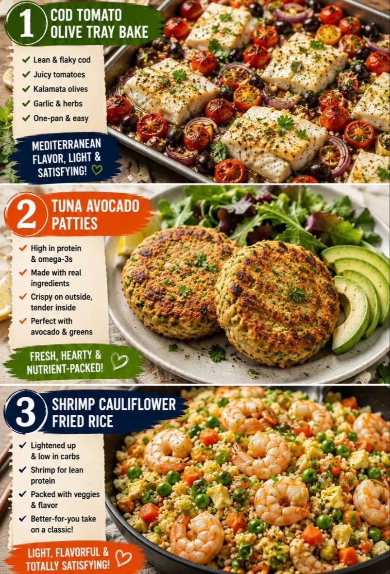 Healthy seafood dinners for easy weeknight meals with fresh ingredients.