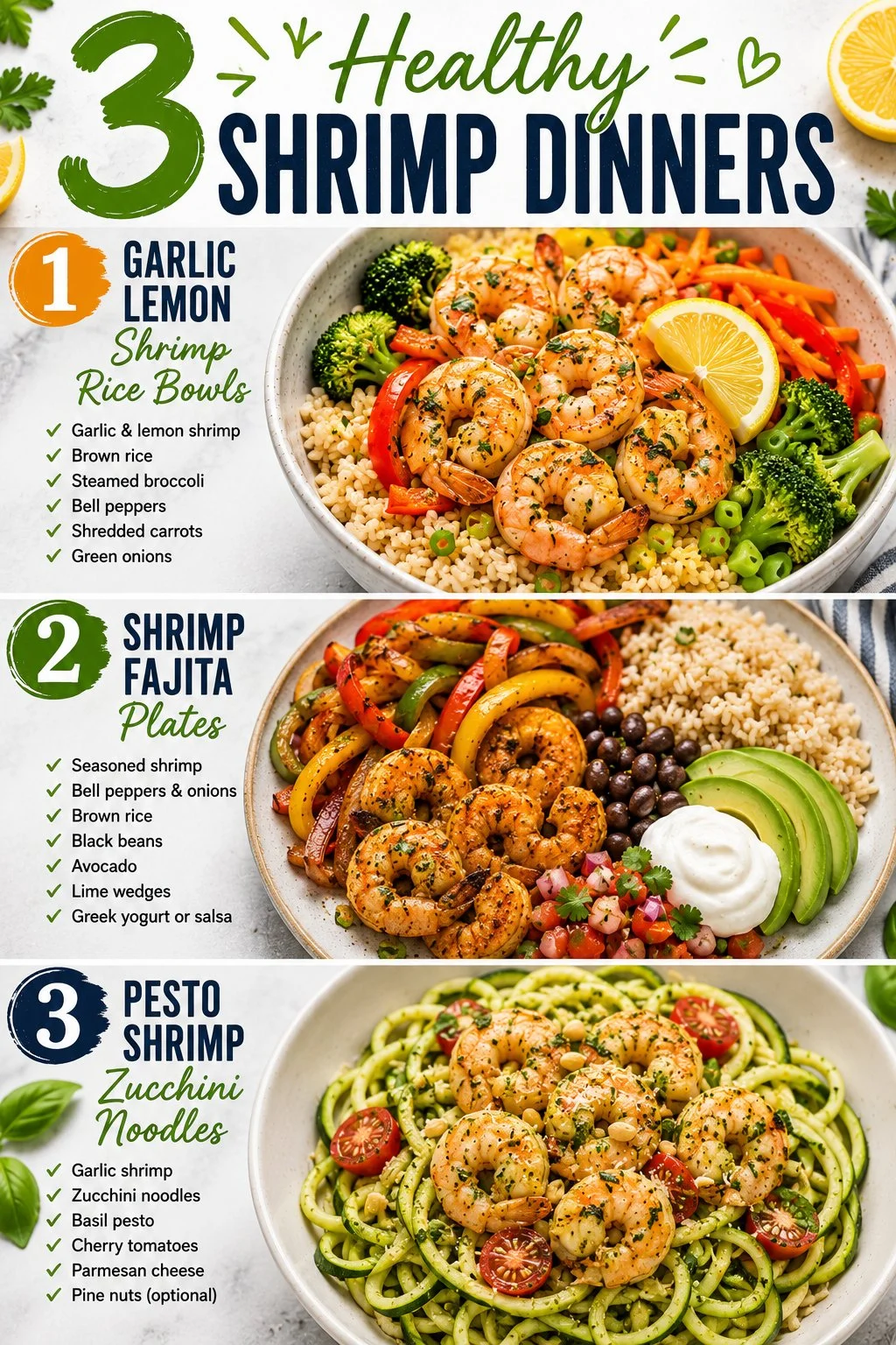 Flavorful and healthy shrimp dinners for a nutritious meal