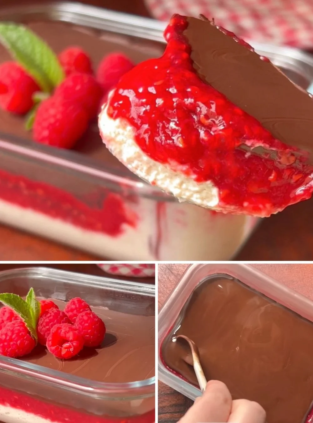 Raspberry No-Bake Dessert: Flourless and Eggless Treat