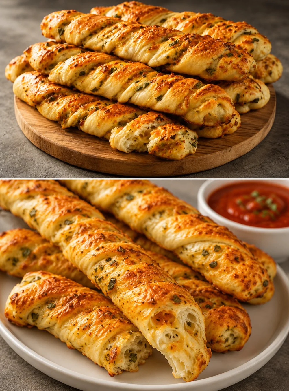 Soft cheese sticks filled with spicy ingredients, perfect for snacks