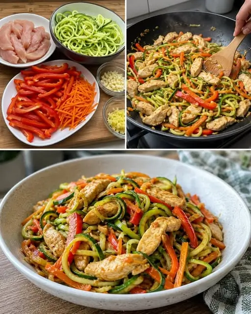 Chicken Zucchini Noodle Stir-Fry: Quick Weeknight Dinner